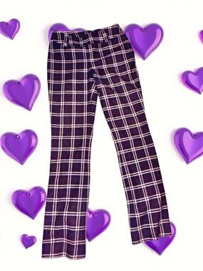 Dolce & Gabbana navy plaid wool pants